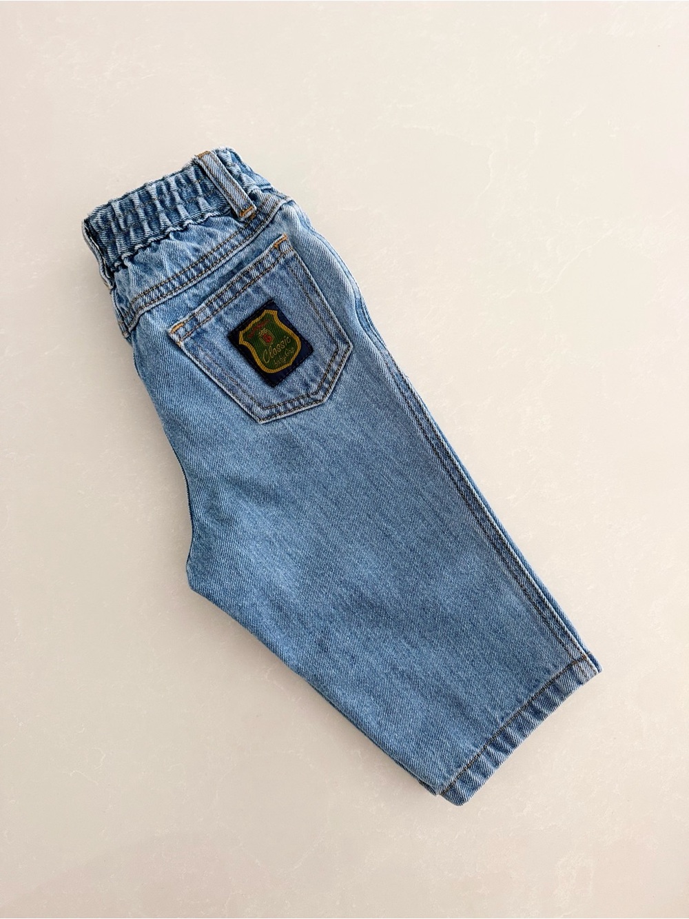 Vintage 90s Classic Baby Gap Denim Snap Jeans • Size 6-12M